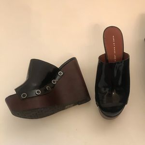 Marc Jacobs black wedge sandals 38. (8)